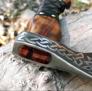 STEEL CRAFT INTERNATIONAL Hand-Forged ALLOY Steel HATCHET Hammer <b>Axe</b> 26" <b>Wood</b> Handle DIY Grade ODM 1 Year - Product Image 2