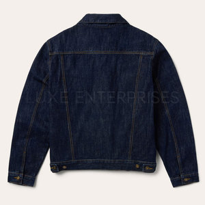 Services OEM, veste en jean d'hiver pour homme, design personnalisé de haute qualité, 100% coton, logo sur le devant, respirante, décontractée - Product Image 2