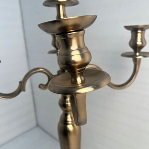 Elegante Candelabro de Aluminio de 5 Brazos con Acabado en Cobre para Decoración del Hogar, Bodas y Centros de Mesa Festivos - Product Image 2