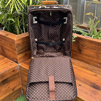 Valises de voyage de luxe en cuir de vachette véritable, légères, durables, avec grandes roues pivotantes, pour bagages à main