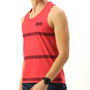 เสื้อกล้ามผู้ชายแบบแห้งเร็ว ระบายอากาศได้ดี ผลิตจากผ้าถัก เป็นมิตรกับสิ่งแวดล้อม เหมาะสำหรับออกกำลังกาย ขายส่งราคาถูก - Product Image 2