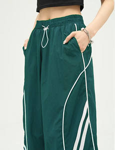 Pantalones Cargo Baggy Personalizados con Cordón para Mujer, de Poliéster, Casuales, Transpirables, Duraderos, con Cintura Alta Elástica - Product Image 3