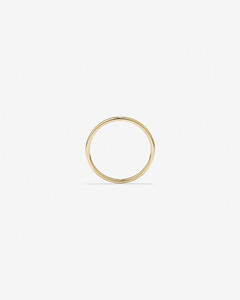 Bague en argent plaqué or, bande unie classique, lisse et polie, minimaliste, bijoux unisexes - Product Image 2