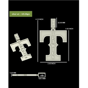 Collier pendentif en moissanite le plus vendu pour les voyages, les vacances et les soirées sur la plage, disponible en gros - Product Image 1