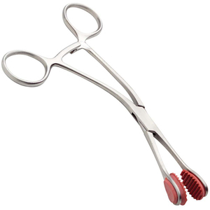 Pinzas de presión Young para la lengua con puntas de silicona, instrumentos quirúrgicos dentales manuales de acero inoxidable - Product Image 1