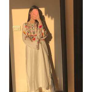 ชุดเสื้อและล่างขนาด XL สวยสำหรับผู้หญิงพร้อมงานปักด้าย - Product Image 4