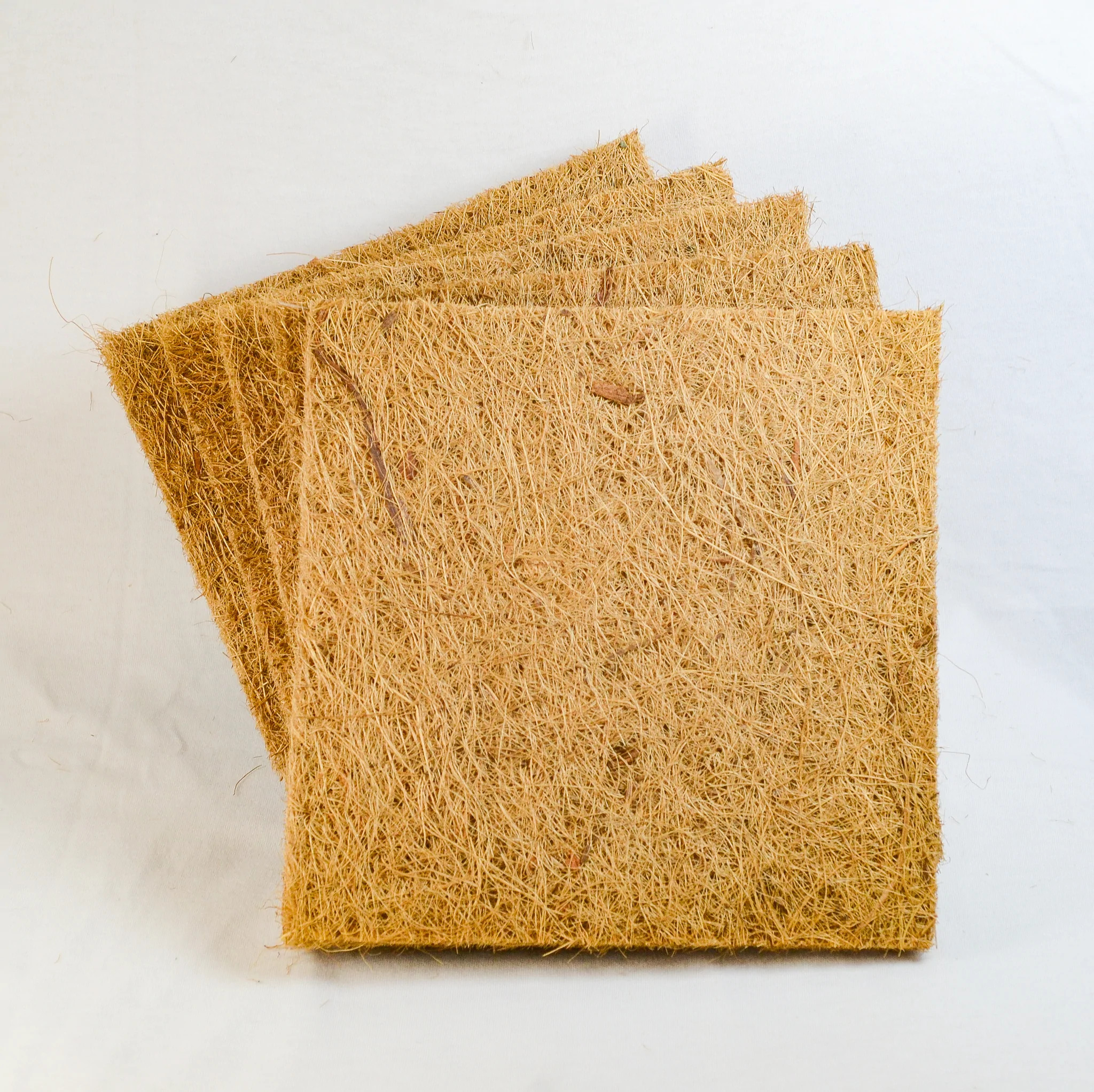 Предварительно отрезанный кокосовый коврик, кокосовый натуральный Компостируемый кокосовый волокнистый коврик для роста растений для микрозелени, низкая цена, оптовая продажа