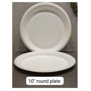 Assiettes jetables de qualité supérieure pour hôtels, restaurants et usage domestique – Assiettes biodégradables en bagasse pour l'exportation - Product Image 1