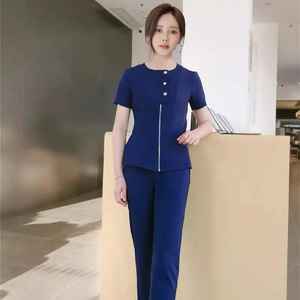 Wholesale <b>Doctors</b> Nurses Unisex Cotton Satin Stretch Medical Nursing Scrub Uniform <b>Sets</b> - Product Image 4