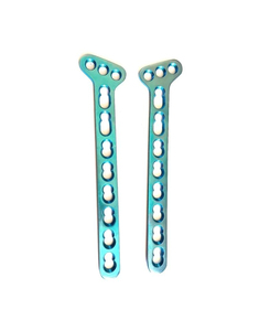 Juego de 12 Placas Oblicuas de Titanio Veterinario Tipo T para Implantes Ortopédicos, para Cirugía Ósea Animal, Fijación y Reparación de Fracturas - Product Image 3