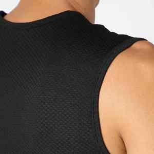 CHALASA SPORTS Camiseta sin mangas para hombre, de poliéster/algodón, transpirable, estilo casual elegante, ideal para entrenamientos de verano, 120g frontal - Product Image 2