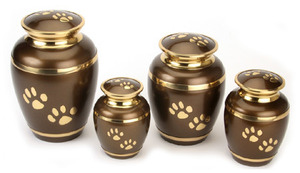 Wholesale Blue Metal Cremation Urns Set for Adult Ashes Custom Decorative Brass Funeral Urn <b>Keepsake</b> Heart Memorial <b>Box</b> Urns - Product Image 3