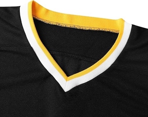 <b>Top</b> Ranked New Design Black Gold Yellow Practice Ice Hockey Jersey Durable Breathable Mesh Training Ice Hockey Shirts Wholesale - Product Image 3