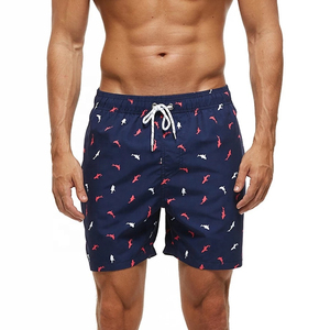KCOA OEM Custom Mens Beachwear and Swimwear Beach Board Shorts Swimming TrunksMen's Double <b>Layer</b> Black Running Shorts - Product Image 3