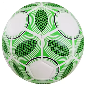 Green White Soccer <b>Ball</b> Size 5 Durable <b>Training</b> <b>Ball</b> Machine Stitched PU Material Standard Packing - Product Image 2