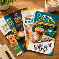 Impression de flyers personnalisés avec brochure tri-pliante pour la promotion, impression en gros de dépliants et de menus pour les marques
