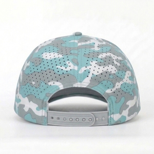 Gorra de Béisbol Personalizada con Camuflaje, Perforada con Láser, Parche de Goma, Fabricante OEM de Indonesia - Product Image 5