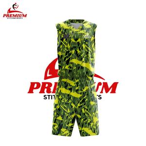 Derniers ensembles d'uniformes de basketball personnalisés pour adultes, respirants, antibactériens, imprimés par sublimation, séchage rapide, grandes tailles, anti-UV 100% - Product Image 4