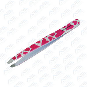 Pinzas para cejas impresas de alta calidad, herramienta de maquillaje de acero inoxidable, pinzas para cejas de precisión para instrumentos de belleza Facial - Product Image 2