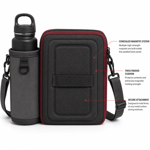 Sac Organisateur Magnétique Premium pour Fitness, Porte-Bouteille, Rangement d'Équipement d'Entraînement, Nylon 30-40L, Écologique, Léger, Logo Personnalisé - Product Image 3