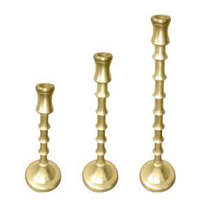 Gold candle <b>holder</b> set metal candle <b>holder</b> of decorative <b>candlestick</b> <b>holder</b> gold taper candle <b>holder</b> modern candle stand set - Product Image 6