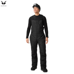 For Wholesale Rate Good Selling Unique Design Black Solid Color Newest Style OEM ODM Service Bib Waterproof Outdoor Ski <b>Overalls</b> - Product Image 2