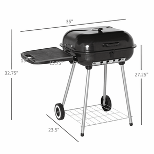 Griglia BBQ Portatile in Acciaio Inox per Campeggio con Copertura per Cottura a Carbone - Product Image 2