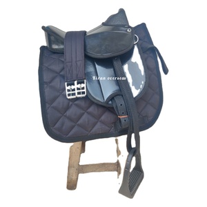 Juego de sillín de carrera de Pony de piel sintética de alta calidad con circunferencia de almohadilla completa para caballo balancín - Product Image 1