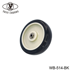 Roue en caoutchouc YEOU CHERNG WB-514-BK à 2 roues, résistante à la rouille, pour application sur camions de restauration - Product Image 1