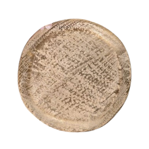 Round Metal Charger Plate with Polished Finish and Dotted Edge Design for Modern Table Setting metal charger plate - Product Image 4
