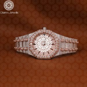 Charm Jewells Montre de luxe pour homme, boîtier carré, 40 mm, cristal saphir, analogique, mécanique, acier inoxydable, fermoir papillon, 10 bars - Product Image 1