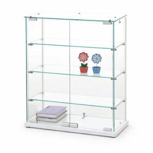 Vitrine de salon moderne en verre trempé TMG-G237 (ECO) avec étagères anti-poussière pour figurines de collection, bar à domicile, entrée, hôtels - Product Image 1