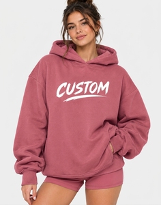 Trendy Oversized <b>Women</b> <b>Hoodie</b> Custom Pullover Casual Sweatshirt Relaxed Loose Fit Clothing <b>Soft</b> Comfortable Everyday Apparel - Product Image 2
