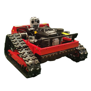 RC <b>tracked</b> <b>mower</b> with high efficiency engine for large area grass cutting projects - Product Image 5