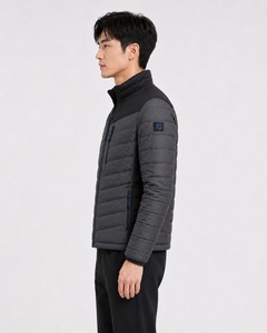 Chaqueta Acolchada con Capucha para Hombre, para Invierno, Cálida, Resistente al Viento, Informal, Rellena de Poliéster, Cierre de Cremallera, Color Sólido, Corte Regular - Product Image 3