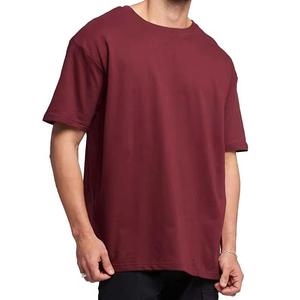 T-shirt de sport pour homme 100 % coton de haute qualité, coupe ample, logo personnalisé sérigraphié, tailles XS, respirant, tricoté, 260 grammes, coupe oversize - Product Image 5