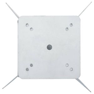 Base de parasol en acier argenté durable pour parasols et supports de terrasse - Product Image 4