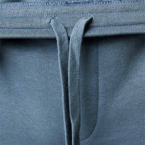 Survêtement en coton uni pour homme, col rond, manches longues, coupe classique, vêtements décontractés d'automne avec poches latérales, taille élastique - Product Image 5