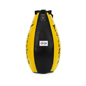 Sac de frappe professionnel robuste pour la boxe, en toile de cuir jaune et noir, durable, non rempli, de qualité supérieure - Product Image 1