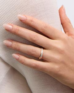 Lab Grown Diamond Wedding Bands Full Eternity Channel Set 3.5mm Minimalist <b>Dainty</b> 14K 18K Solid Gold Round Cut Anniversary <b>Rings</b> - Product Image 2