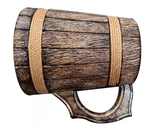Eco-Friendly Polished Wooden Viking <b>Mug</b> with Hand Carved Engraving and Animal Design-Valentine's Day & Halloween Gift - Product Image 5
