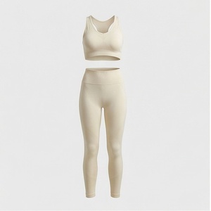 Conjunto de Yoga de Talla Grande con Encaje y Pedrería, Poliéster y Spandex, Ropa Deportiva para Mujer, para Gimnasio, Ejercicio, Entrenamiento - Product Image 1