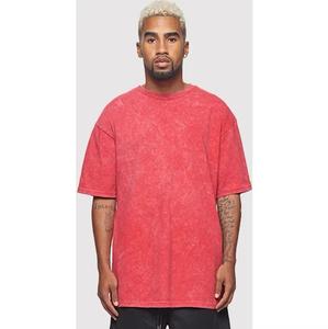 T-shirt streetwear vintage surdimensionné à col rond et manches courtes, 100 % coton de haute qualité, délavé à l'acide, effet vieilli, avec motif imprimé - Product Image 3