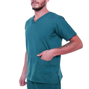 Conjunto de Uniforme Médico para Enfermeros, Transpirable, Cómodo, Ligero, Tela Elástica, Logotipo Personalizado, para Uso en Hospitales y Clínicas - Product Image 3