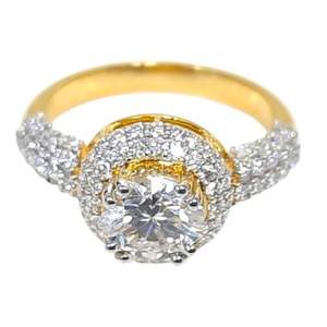 Anillo de Compromiso de Diamantes en Oro Amarillo Djewels, Cultivado en Laboratorio, Corte Brillante, Certificado IGI, Precio al por Mayor para Mujer - Product Image 4