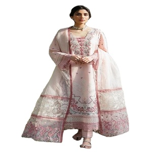 Vêtements Islamiques Kanya Fancy Garments, Kurta, Pantalon, Dupatta, Costume Salwar Kameez avec Broderie Lourde, Nouveau Design, Dernières Tendances - Product Image 1