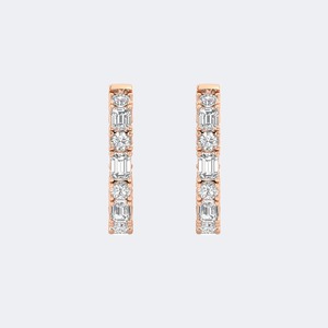 Boucles d'oreilles en diamant cultivé en laboratoire, 5.15 CTW, plusieurs formes, coupe brillante, pour femmes, en argent Sterling 925, couleur E F, VS VVS, bijoux de luxe, cadeau - Product Image 6