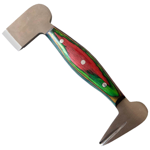 Ponceuse à sabots en acier inoxydable avec manche en bois – Outil vétérinaire durable pour l'entretien des sabots de cheval – Instruments vétérinaires manuels - Product Image 2