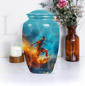 Urna funeraria de fútbol para hombre, urna de cremación conmemorativa para cenizas humanas, recuerdo decorativo de legado duradero, tributo. - Product Image 2