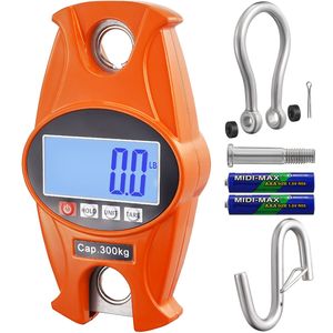 Digital Industrial Heavy-Duty Crane <b>Scale</b> 660 Lbs/300 kg Cast Aluminum Case with LCD Screen Handheld <b>Mini</b> - Product Image 5